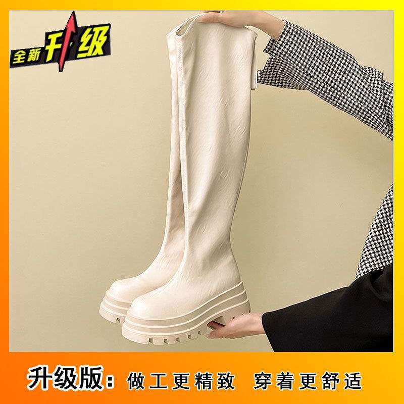 Over-knee elastic boots 2025 autumn new knight boots small thick heel long tube shows height and thinness tall boots 40
Over-knee elastic boots 2025 autumn new knight boots small thick heel long tube shows height and thinness tall boots 40
