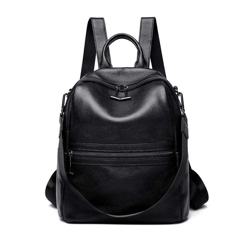 Leather women s backpack new fashion casual first layer cowhide large capacity backpack women s bag чорний
Leather women s backpack new fashion casual first layer cowhide large capacity backpack women s bag чорний