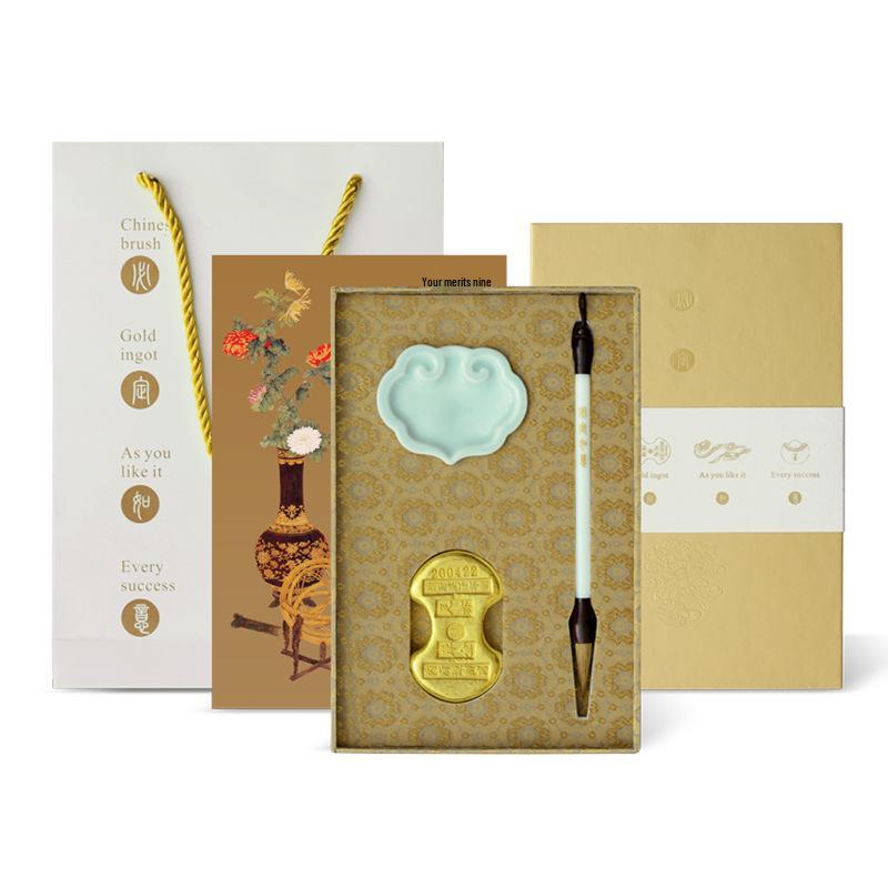 Luxury Calligraphy Gift Set: Ink, Paper, Inkstone, Paperweight, Brush & Dish – A Perfect High-End Souvenir
Luxury Calligraphy Gift Set: Ink, Paper, Inkstone, Paperweight, Brush & Dish – A Perfect High-End Souvenir