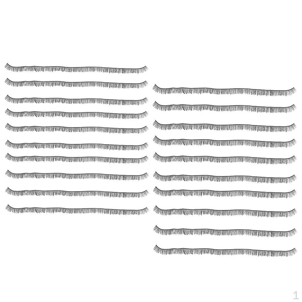 20 шт., маленькие накладные ресницы «сделай сам», густые, черные
20 шт., маленькие накладные ресницы «сделай сам», густые, черные