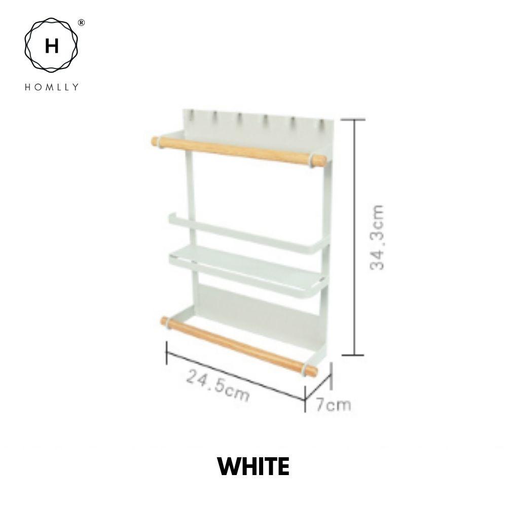 HOMLLY Магнитная полка для хранения на холодильнике белый
HOMLLY Магнитная полка для хранения на холодильнике белый
