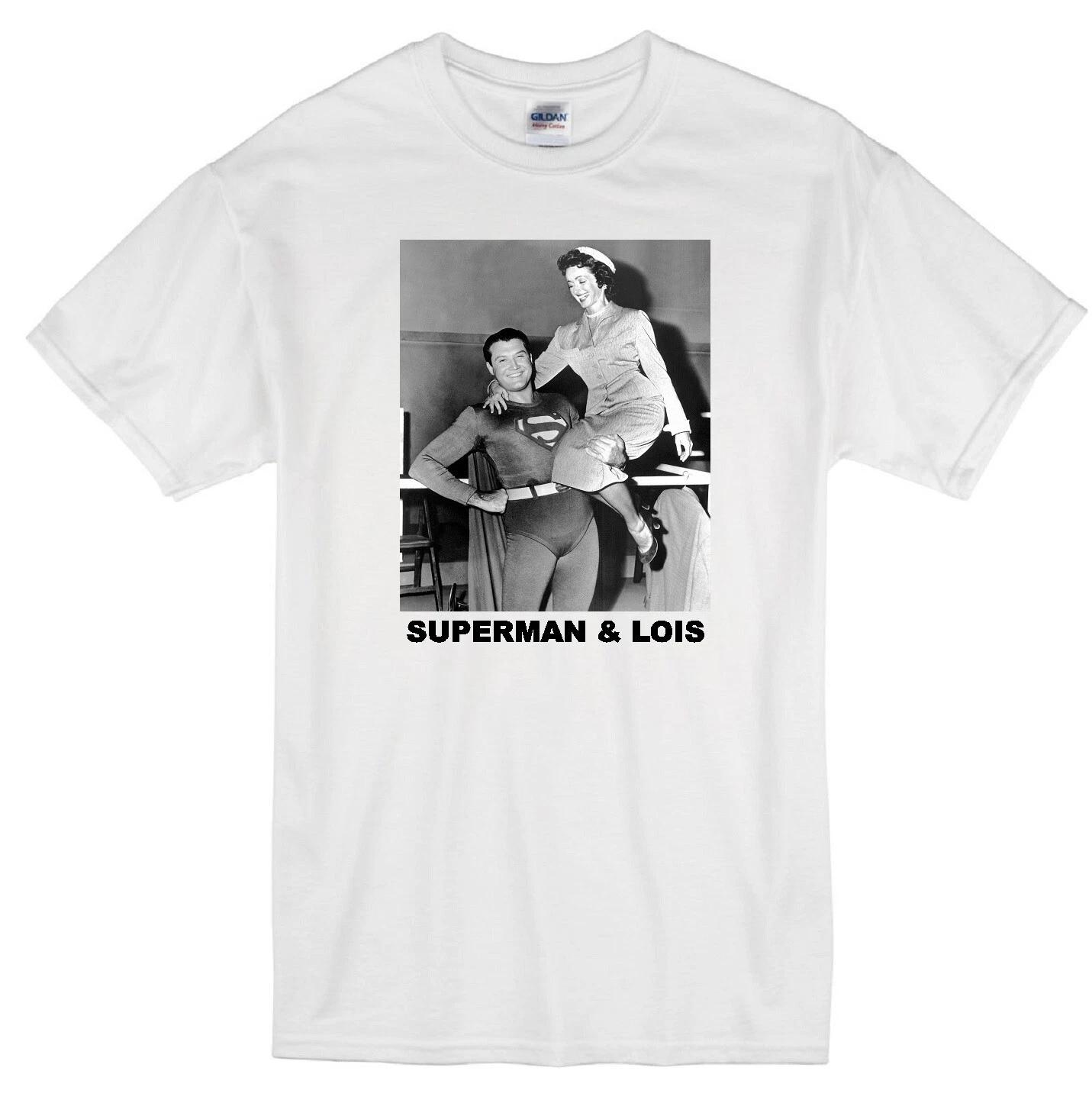 SUPERMAN AND LOIS LANE GEORGE REEVES NOEL NEILL CLASSIC RETRO TV WHITE T-shirt 4XL
SUPERMAN AND LOIS LANE GEORGE REEVES NOEL NEILL CLASSIC RETRO TV WHITE T-shirt 4XL