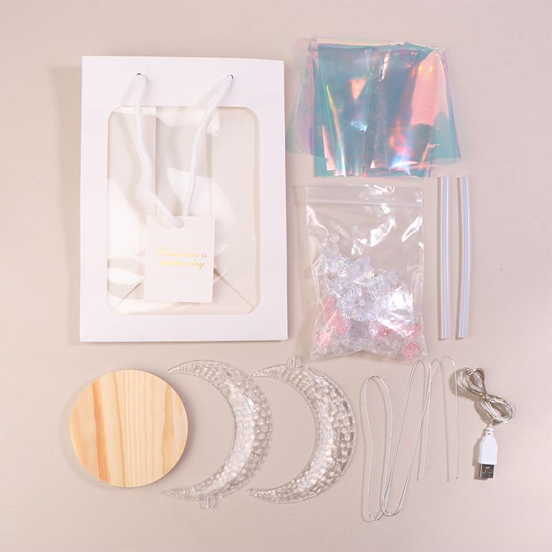 DIY Лунная Лампа Роза Бабочка Ручной Работы Креативный Ночной Светильник Подарок На День Рождения Украшения Рабочего Стола Материал Упаковка Moon Lamp+Bag