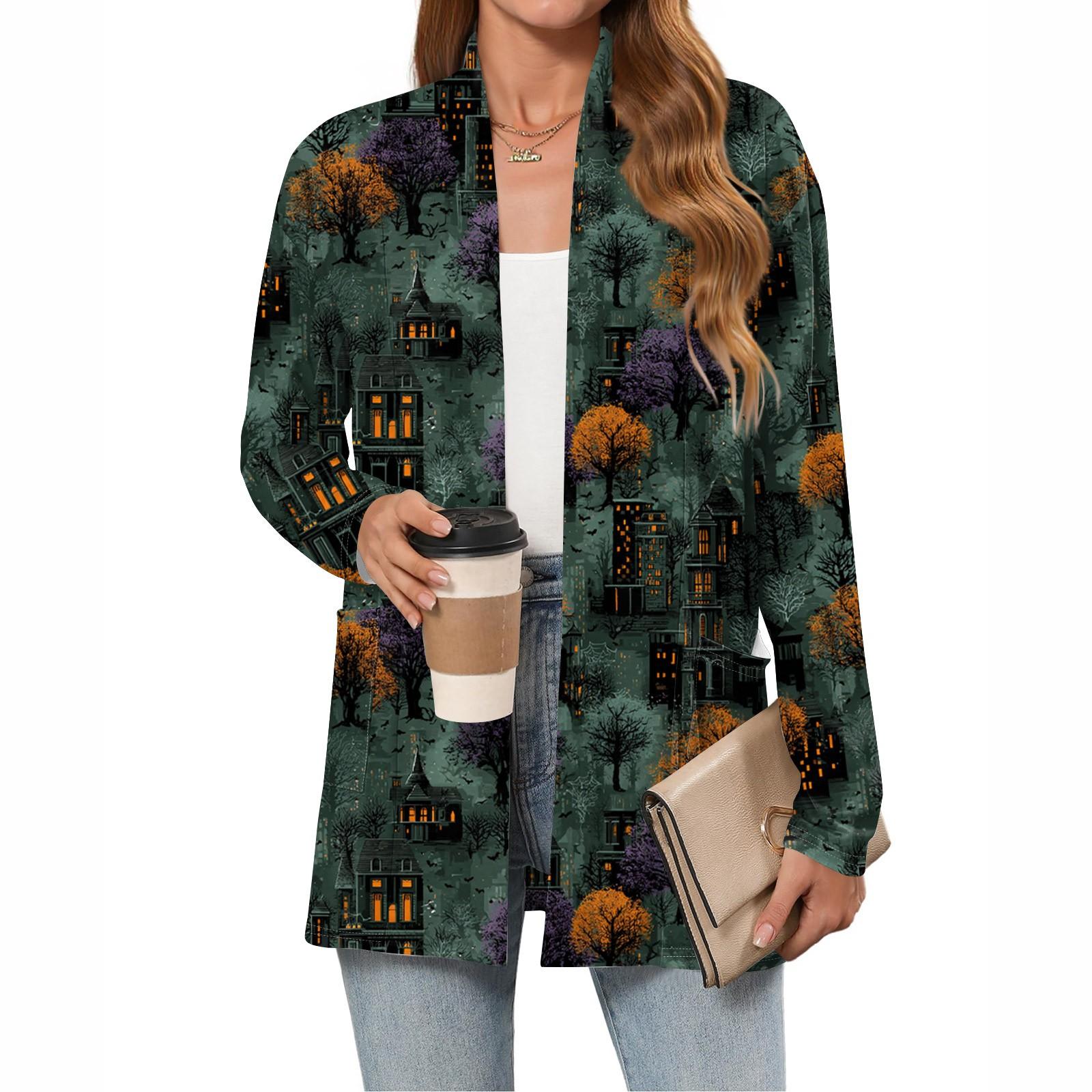 Women s Halloween Printed Lightweight Cardigan Long Sleeved Casual Loose Thin Fit With Pocket Cardigan L
Women s Halloween Printed Lightweight Cardigan Long Sleeved Casual Loose Thin Fit With Pocket Cardigan L
