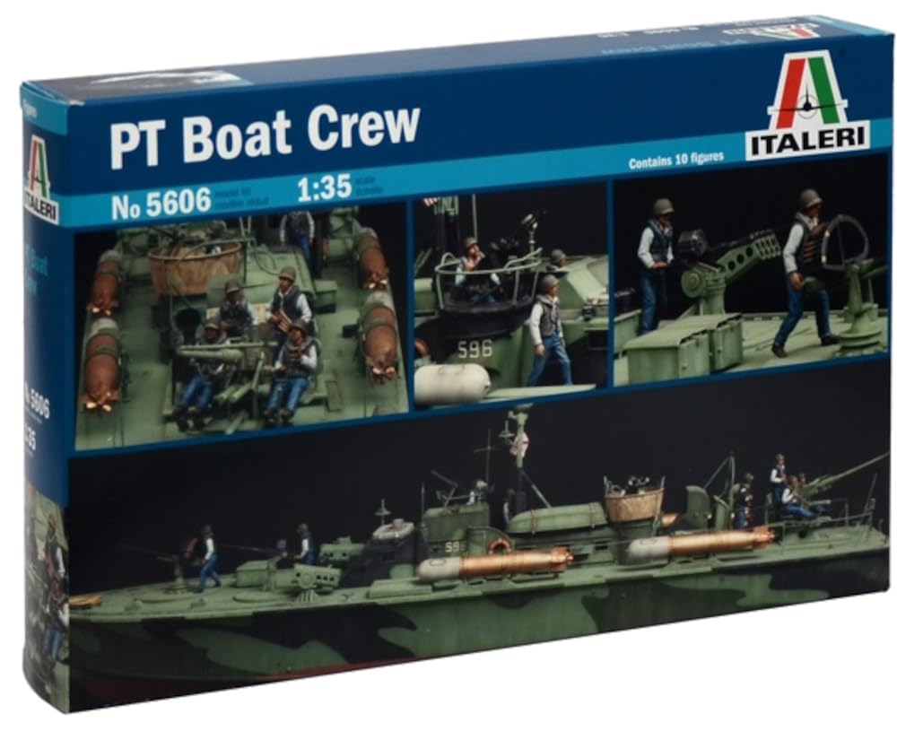 Platz Italeri Вторая мировая война Американский торпедный катер PT Катер Фигурки экипажа Пластиковая модель IT5606 1/35 (10 кусочков) (Корабль)
Platz Italeri Вторая мировая война Американский торпедный катер PT Катер Фигурки экипажа Пластиковая модель IT5606 1/35 (10 кусочков) (Корабль)
