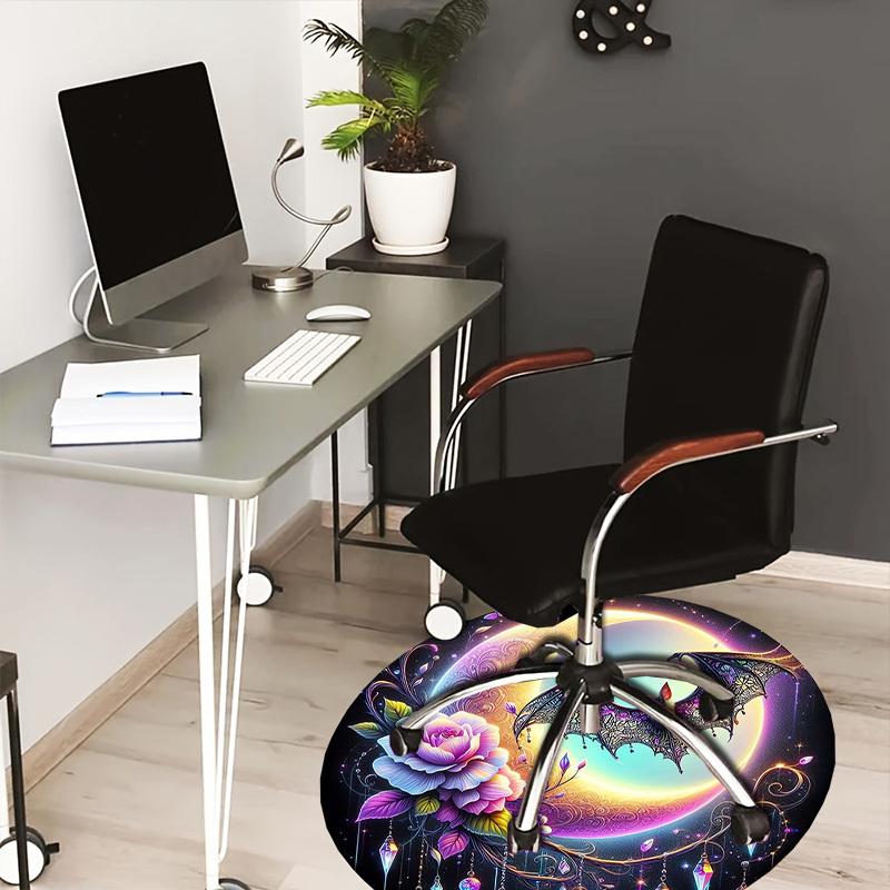 1pc Office Carpet Chair Mats Fantasy Bat Crescent Moon Floral Perfect for Decorating Office Chairss, Or Bedrooms.YDT509 80cm by 80cm
1pc Office Carpet Chair Mats Fantasy Bat Crescent Moon Floral Perfect for Decorating Office Chairss, Or Bedrooms.YDT509 80cm by 80cm