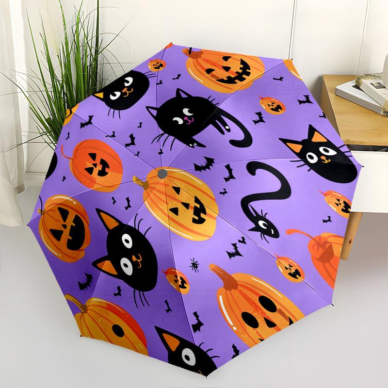 Halloween, Black Cat- Automatic umbrella, Four Seasons Portable Folding Umbrella, Suitable for Men and Women, Travel, Daily Compact Umbrella
Halloween, Black Cat- Automatic umbrella, Four Seasons Portable Folding Umbrella, Suitable for Men and Women, Travel, Daily Compact Umbrella