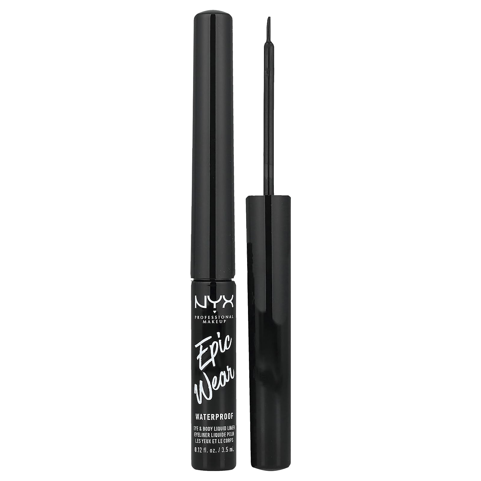 NYX PROFESSIONAL MAKEUP Epic Wear, Водостойкая жидкая подводка для глаз и тела, 01 Черный, 3,5 мл (0,12 жидких унций)
NYX PROFESSIONAL MAKEUP Epic Wear, Водостойкая жидкая подводка для глаз и тела, 01 Черный, 3,5 мл (0,12 жидких унций)