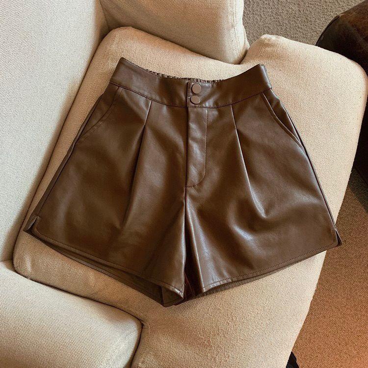 2026 High Waist PU Leather Shorts - Spicy Girl Slim Fit Solid Color for Autumn/Winter S
2026 High Waist PU Leather Shorts - Spicy Girl Slim Fit Solid Color for Autumn/Winter S