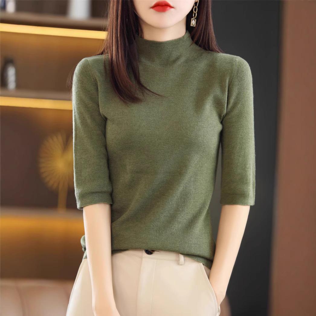 Women s Mid-Sleeve Knit Sweater - Half High Neck, Lightweight Spring/Autumn 2022 Edition Extra Large
Women s Mid-Sleeve Knit Sweater - Half High Neck, Lightweight Spring/Autumn 2022 Edition Extra Large