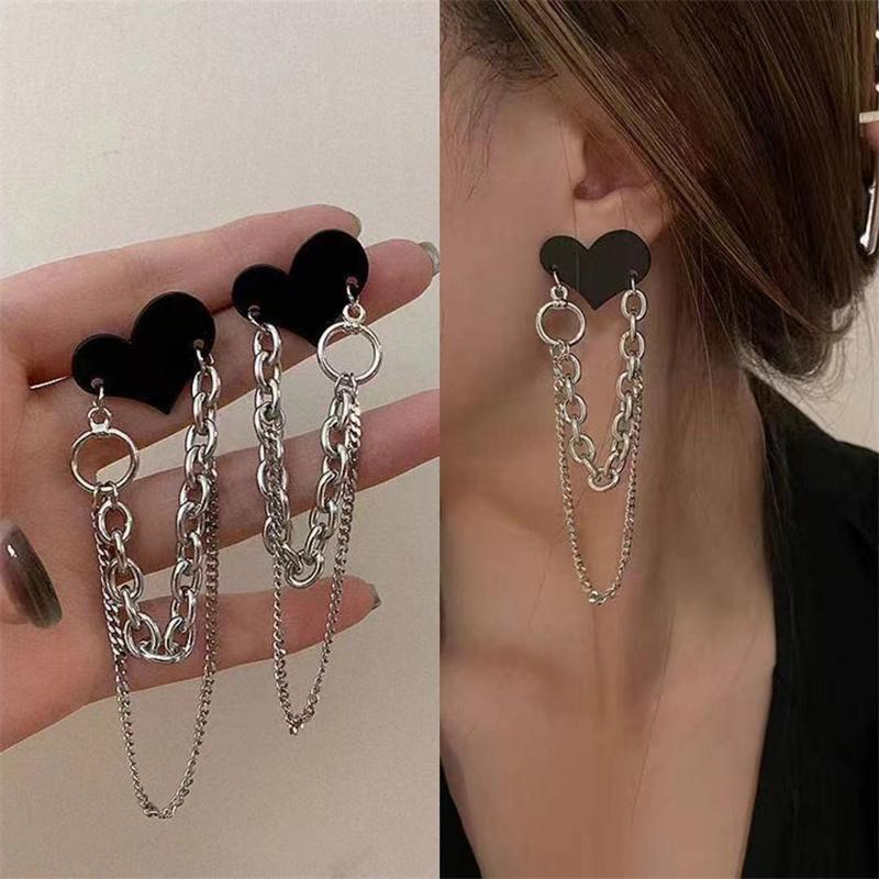 Simple Personality Vintage Black Heart-Shape Earrings 2023 New Trendy Long Chain Girl Earrings Daily Accessories чорний
Simple Personality Vintage Black Heart-Shape Earrings 2023 New Trendy Long Chain Girl Earrings Daily Accessories чорний