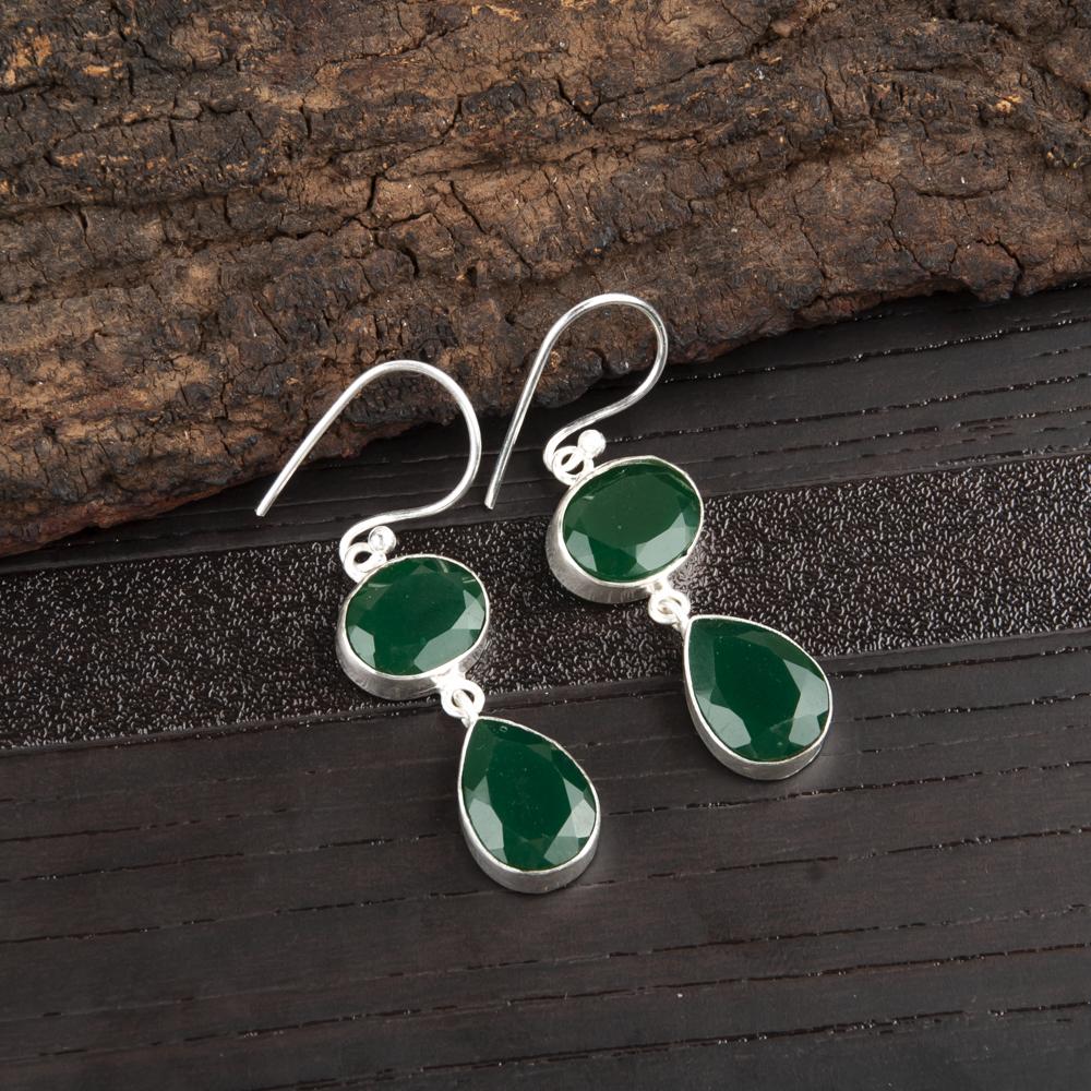 Green Onyx Earrings Handmade Gemstone Jewelry, 925 Solid Sterling Silver Earrings Unique Design Jewelry 1.88 Inches зелений
Green Onyx Earrings Handmade Gemstone Jewelry, 925 Solid Sterling Silver Earrings Unique Design Jewelry 1.88 Inches зелений
