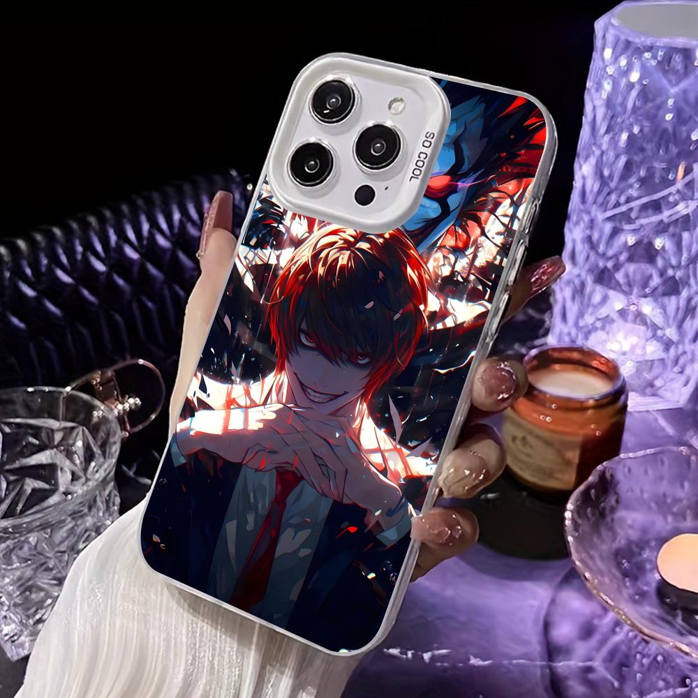 Death Note Kira Light Mobile Phone Case for iPhone 17 16 15 14 13 12 11 X XR XS 8 7 Air Pro Max Plus White Translucent Cover iPhone17
Death Note Kira Light Mobile Phone Case for iPhone 17 16 15 14 13 12 11 X XR XS 8 7 Air Pro Max Plus White Translucent Cover iPhone17