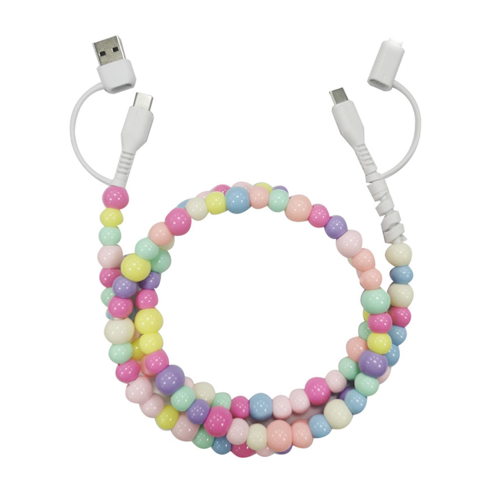 Кабель для быстрой зарядки 4 в 1 с бусинами – Стильная высокоскоростная зарядка для iPhone и Android, Очаровательные бусины, Универсальный широкий кабель для телефона
Кабель для быстрой зарядки 4 в 1 с бусинами – Стильная высокоскоростная зарядка для iPhone и Android, Очаровательные бусины, Универсальный широкий кабель для телефона