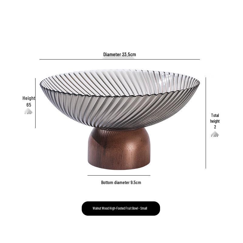 Nordic Style Glass Fruit & Candy Plate with Wooden Base 1 Set
Nordic Style Glass Fruit & Candy Plate with Wooden Base 1 Set