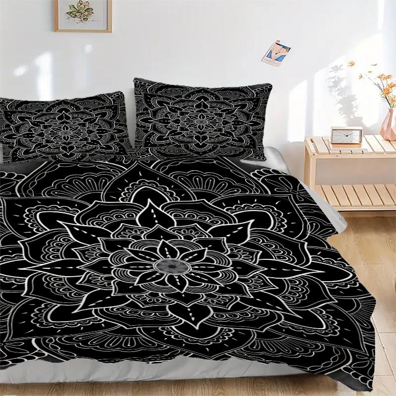 3PCs Mandala Pattern Design Cover Set, Breathable Fabric, Machine Washable (1 Duvet Cover + 2 Pillowcases) (Without Quilt) yy250911072 135x200cm
3PCs Mandala Pattern Design Cover Set, Breathable Fabric, Machine Washable (1 Duvet Cover + 2 Pillowcases) (Without Quilt) yy250911072 135x200cm