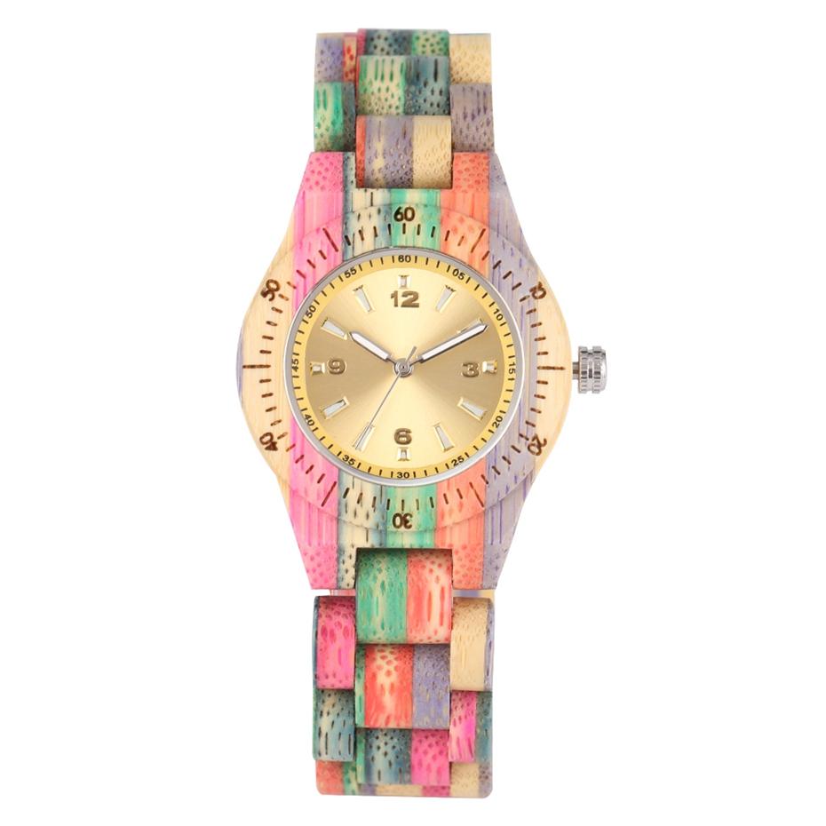 Women Wood Watch 100% Handmade Natural Colorful Bamboo Quartz Wristwatch Design Luxury Montre Bambu Dama Madera Relojes De Mujer
Women Wood Watch 100% Handmade Natural Colorful Bamboo Quartz Wristwatch Design Luxury Montre Bambu Dama Madera Relojes De Mujer