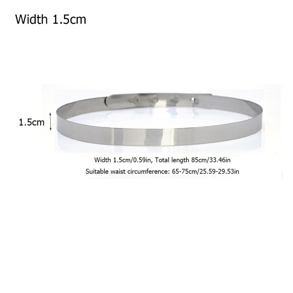 Adjustable Ladies Waist Belt Full Metal Versatile Accessory Elegant Women Waistband Dresses Silver - 1.5cm
Adjustable Ladies Waist Belt Full Metal Versatile Accessory Elegant Women Waistband Dresses Silver - 1.5cm