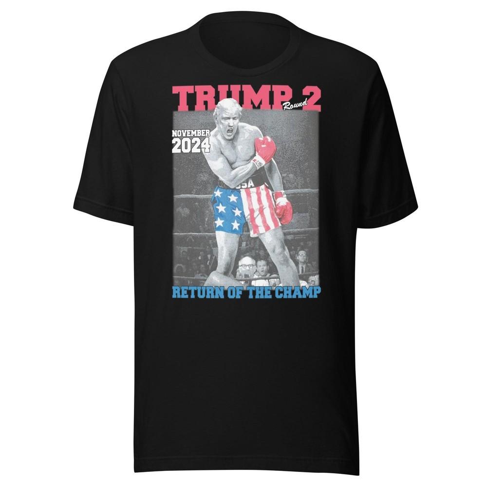 Trump Tshirt Round 2 Return of the Champ 2024 Short Sleeve Soft Crew Neck Unisex T-Shirt L
Trump Tshirt Round 2 Return of the Champ 2024 Short Sleeve Soft Crew Neck Unisex T-Shirt L
