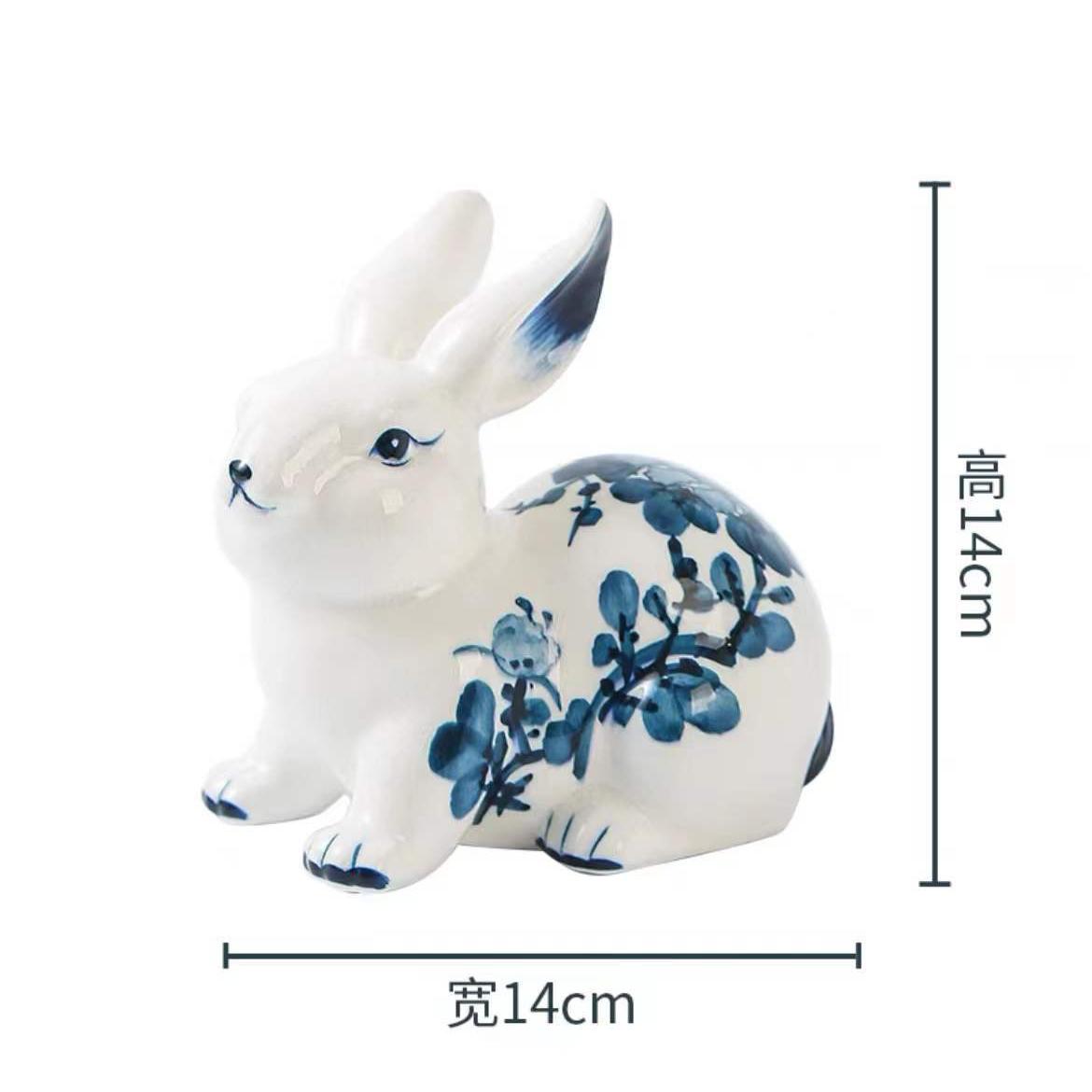 Blue and White Hand-painted Cracked Porcelain Rabbit Ornament, Home Decoration, Modern Living Room Wine Cabinet, TV Cabinet Decoration B
Blue and White Hand-painted Cracked Porcelain Rabbit Ornament, Home Decoration, Modern Living Room Wine Cabinet, TV Cabinet Decoration B