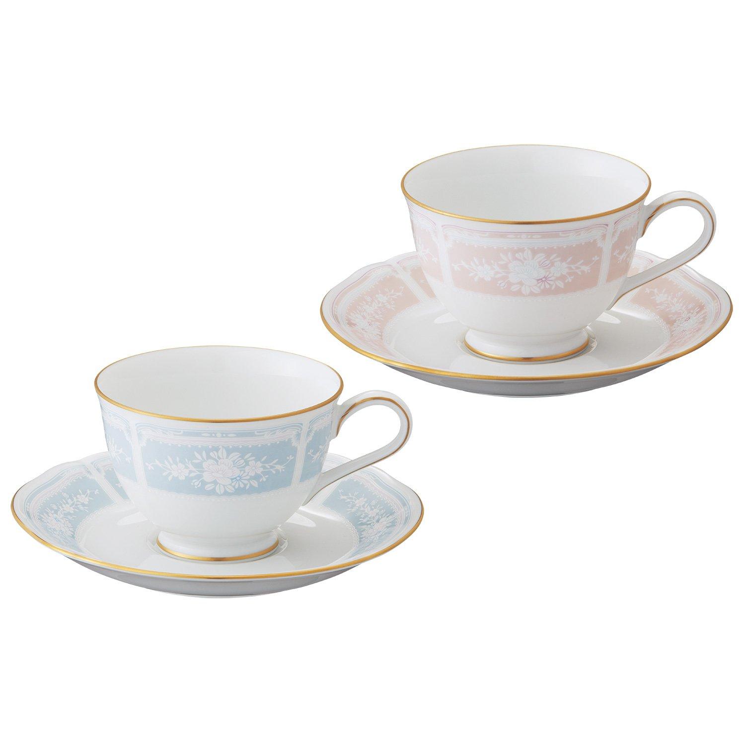 Noritake Cup Saucer Pair Coffee and Lacewood Blue and Pink Fine & (Color-Changing Set) (For Tea) 220cc, Gold, Porcelain, Y6578A/1507-14
Noritake Cup Saucer Pair Coffee and Lacewood Blue and Pink Fine & (Color-Changing Set) (For Tea) 220cc, Gold, Porcelain, Y6578A/1507-14