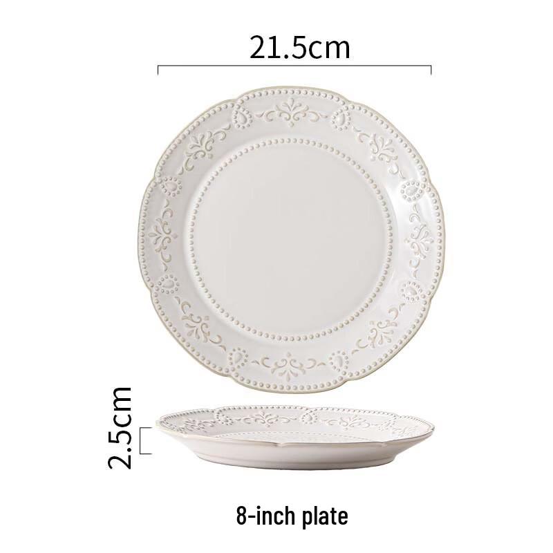 Nordic Style Embossed Ceramic Compartment Plate
Nordic Style Embossed Ceramic Compartment Plate