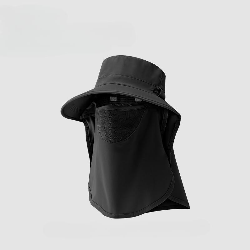 Корейская женская летняя шляпа от солнца с большими полями, защита шеи, солнцезащитные шляпы, однотонная рыбацкая кепка