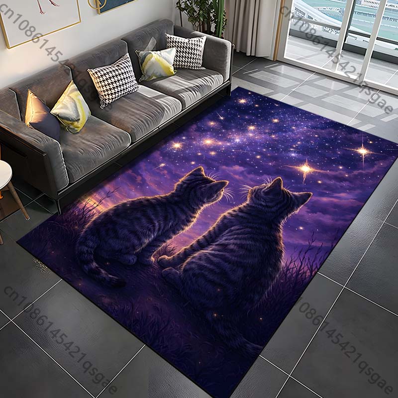 1PC Two cats gaze at stars Print Carpet Rug for Living Room Bedroom Sofa Doormat Home Decor Non-slip Floor Mat 40cm x 60cm
1PC Two cats gaze at stars Print Carpet Rug for Living Room Bedroom Sofa Doormat Home Decor Non-slip Floor Mat 40cm x 60cm