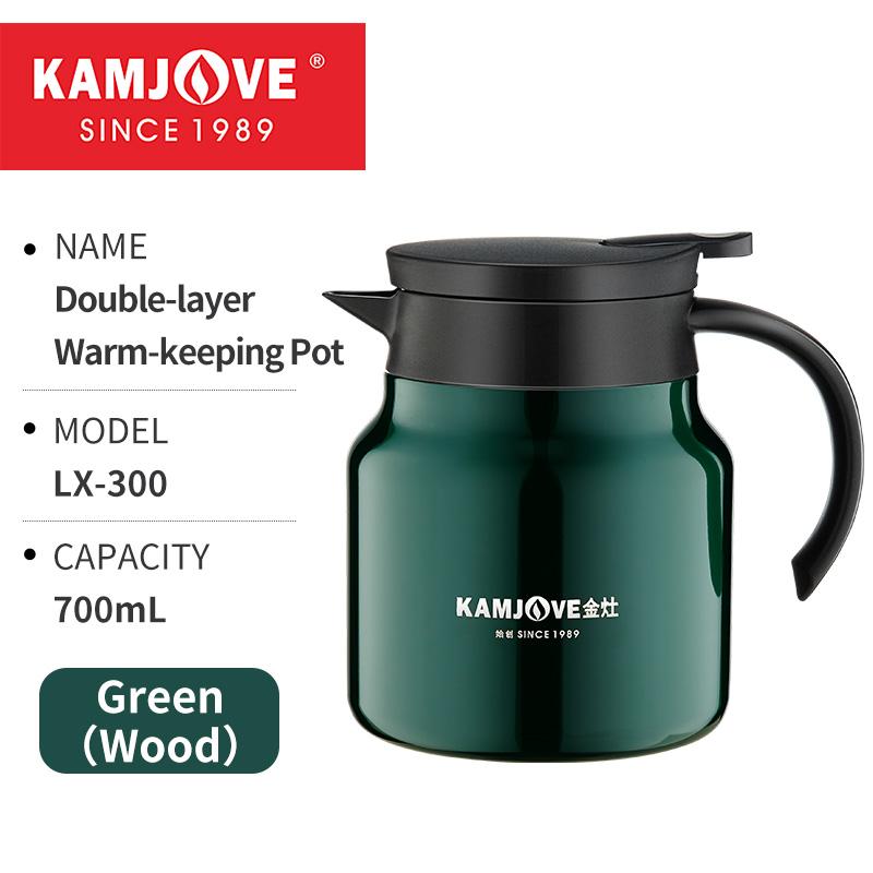 KAMJOVE Двухслойный термос из нержавеющей стали 316 700 мл Чайник для заваривания чая с отделением для чая Чайник для заваривания белого чая 700ml зелёный
KAMJOVE Двухслойный термос из нержавеющей стали 316 700 мл Чайник для заваривания чая с отделением для чая Чайник для заваривания белого чая 700ml зелёный