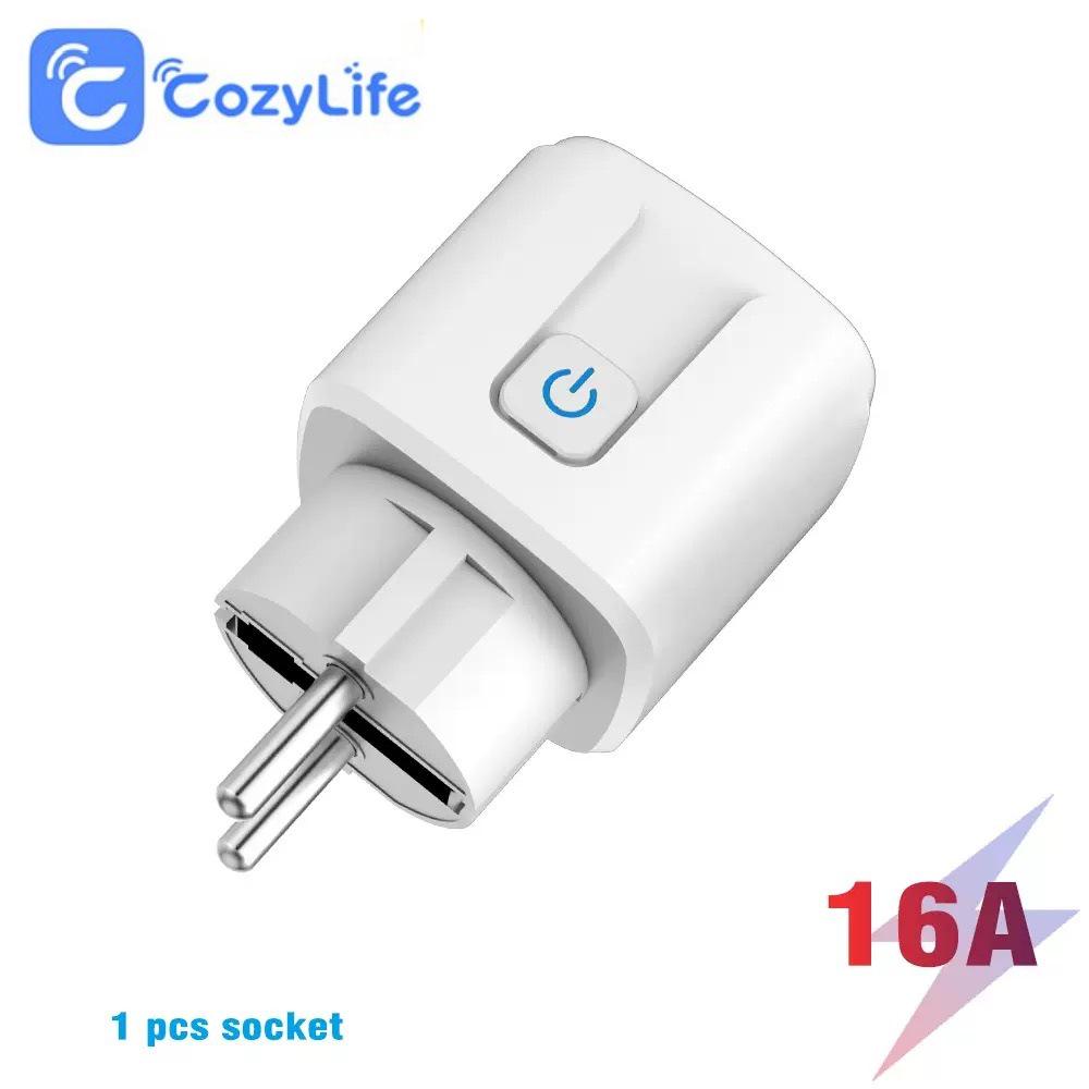 WiFi Smart EU Plug with Metering: CozyLife App for Remote, Timed, and Voice Control.
WiFi Smart EU Plug with Metering: CozyLife App for Remote, Timed, and Voice Control.