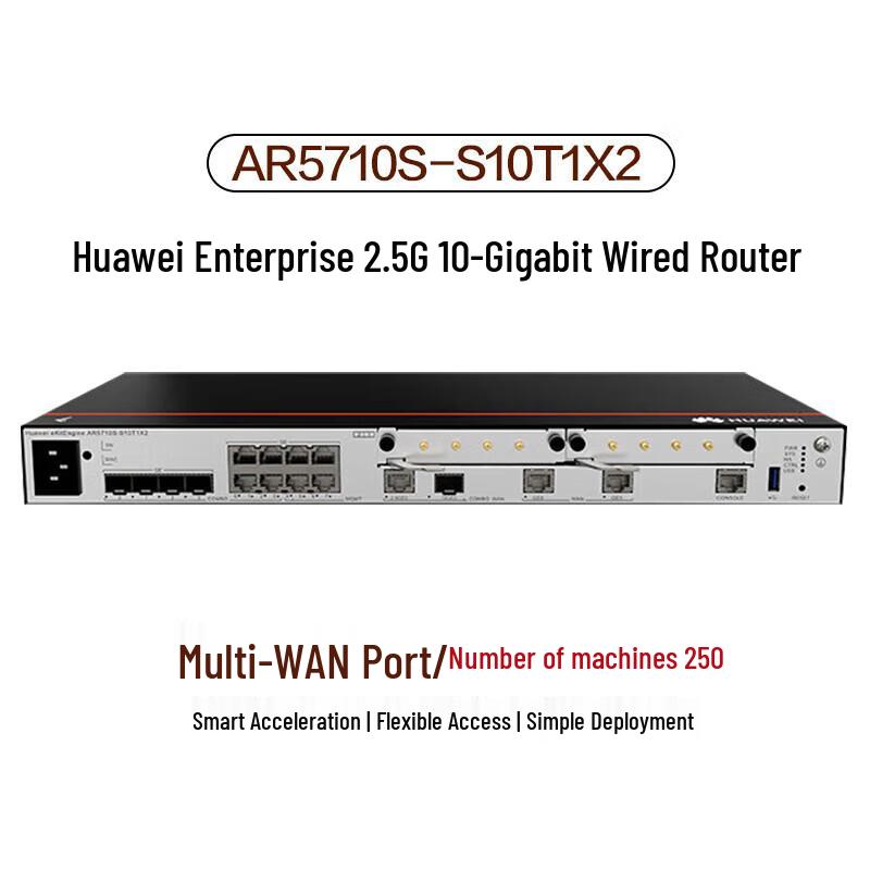 Huawei AR5710S-S10T1X2 Enterprise Router
Huawei AR5710S-S10T1X2 Enterprise Router