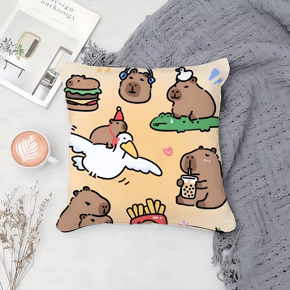 cute funny Kapibala Pillow Case Printing Pillowcase Living Room Sofa Cushion Cover Bedroom Room Decor 12x12Inch
cute funny Kapibala Pillow Case Printing Pillowcase Living Room Sofa Cushion Cover Bedroom Room Decor 12x12Inch