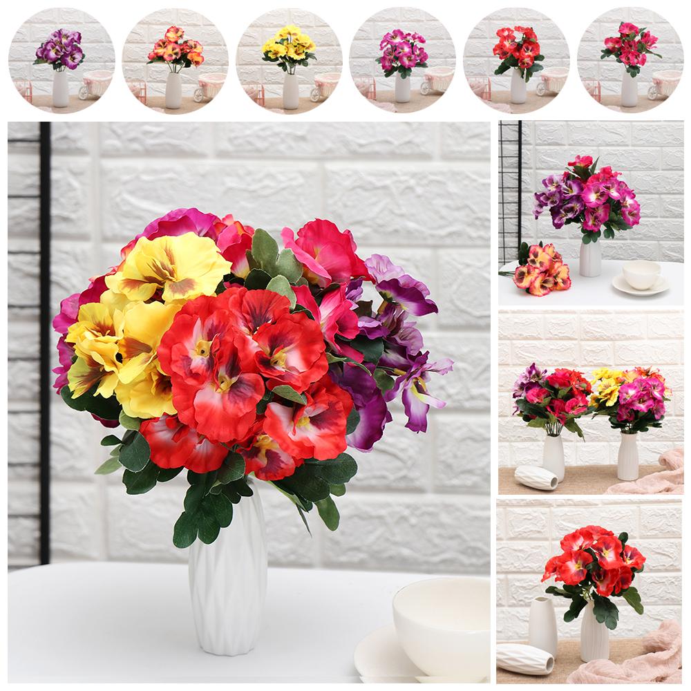 10 head Party Home Room Wedding Artificial Silk Bouquet Pansy Flower Plant Bunch Floral Decor фіолетовий
10 head Party Home Room Wedding Artificial Silk Bouquet Pansy Flower Plant Bunch Floral Decor фіолетовий