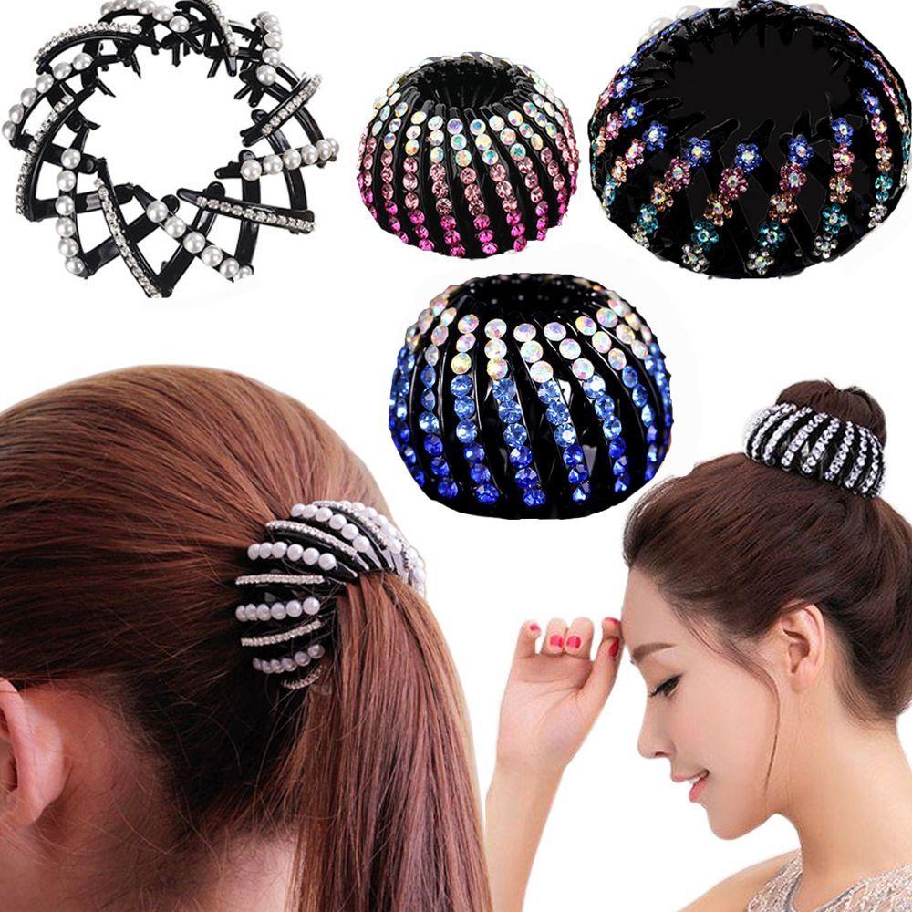 Girls Rhinestone Headwear Bird Nest Hair Claw Hair Fold Wrap Crystal Hair Bun Maker Ponytail Clamps Style 5
Girls Rhinestone Headwear Bird Nest Hair Claw Hair Fold Wrap Crystal Hair Bun Maker Ponytail Clamps Style 5