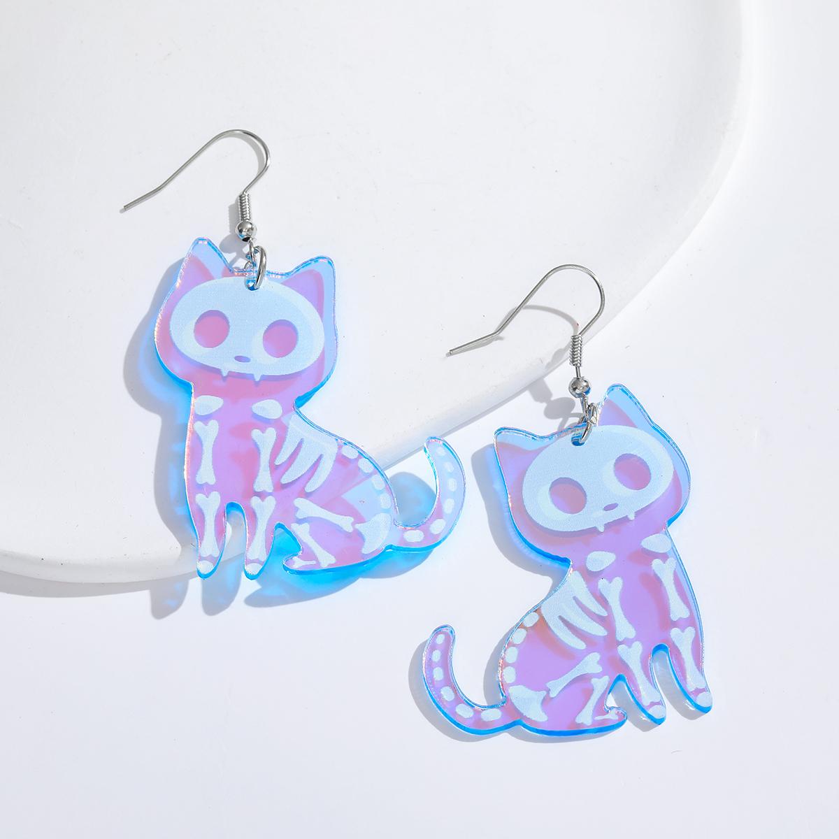 1pair Halloween Skeleton Cat Design Dangle Earrings Cartoon Cute Style Acrylic Jewelry Ghost Festival Earrings коричневий
1pair Halloween Skeleton Cat Design Dangle Earrings Cartoon Cute Style Acrylic Jewelry Ghost Festival Earrings коричневий