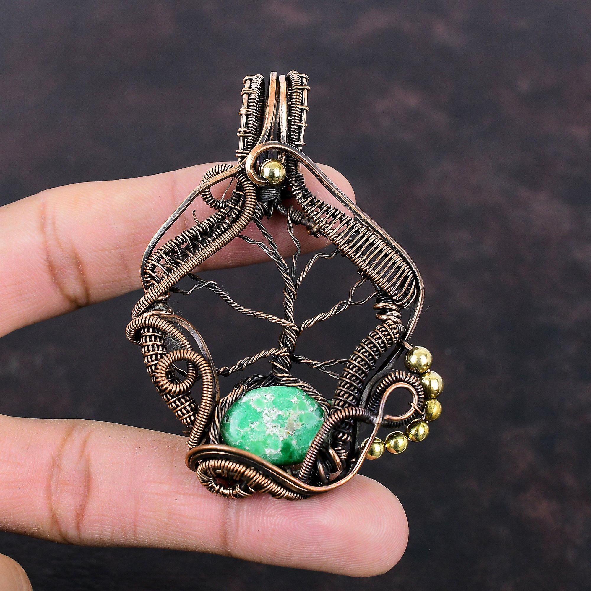Tree Of Life Variscite Pendant Copper Wire Wrapped Pendant Variscite Jewelry Handmade Gemstone Pendant Wedding Gift Copper Wire Wrap Jewelry
Tree Of Life Variscite Pendant Copper Wire Wrapped Pendant Variscite Jewelry Handmade Gemstone Pendant Wedding Gift Copper Wire Wrap Jewelry