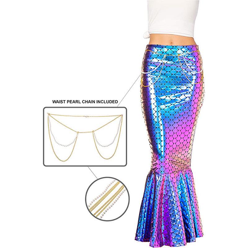 Mermaid Sequin Bodycon Fishtail Skirt for Cosplay & Stage Performance XL
Mermaid Sequin Bodycon Fishtail Skirt for Cosplay & Stage Performance XL