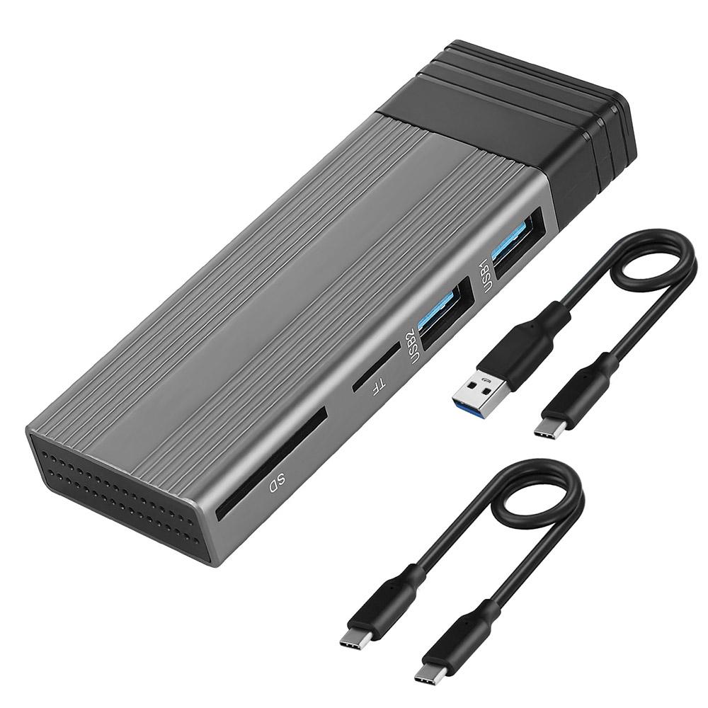 Корпус для жесткого диска M2 SSD M.2 NVMe/SATA Внешний портативный жесткий диск емкостью 2 ТБ Порт устройства чтения карт SD/TF с кабелем Type-C USB2.0
Корпус для жесткого диска M2 SSD M.2 NVMe/SATA Внешний портативный жесткий диск емкостью 2 ТБ Порт устройства чтения карт SD/TF с кабелем Type-C USB2.0