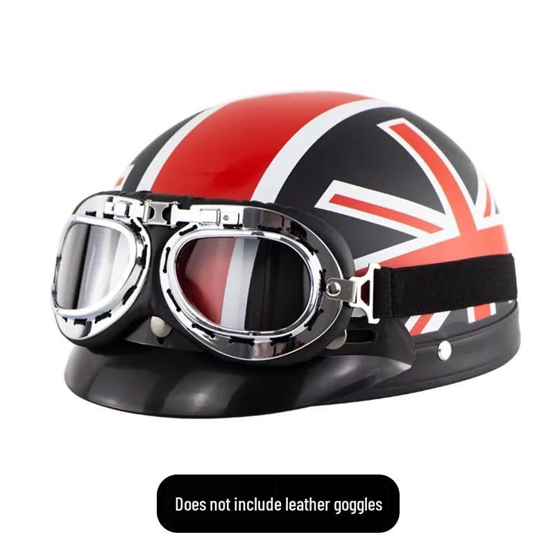 Unisex Four Seasons Retro Motorcycle Helmet – American Style, Electric Bike Half Helmet Safety One Size
Unisex Four Seasons Retro Motorcycle Helmet – American Style, Electric Bike Half Helmet Safety One Size