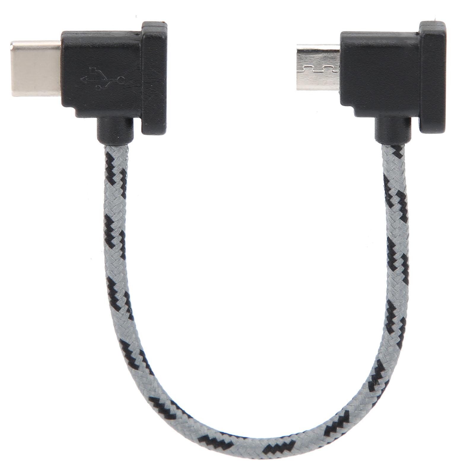 Right Angle Remote Controller Type C to Micro USB Data Cable for DJI Mavic Air 2 / Mini 2
Right Angle Remote Controller Type C to Micro USB Data Cable for DJI Mavic Air 2 / Mini 2