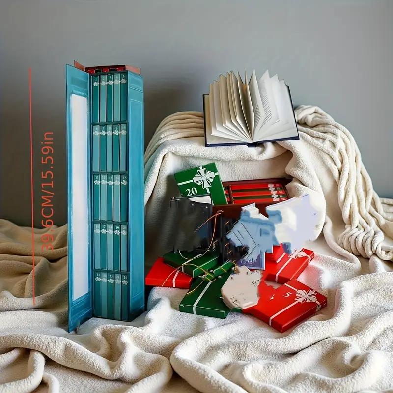 2026 Christmas Advent Countdown Calendar 25 Mini Book Ornaments Decorative Christmas Countdown Calendar Book Lovers Xmas Gift 39.6x6.5x7.1CM синий
2026 Christmas Advent Countdown Calendar 25 Mini Book Ornaments Decorative Christmas Countdown Calendar Book Lovers Xmas Gift 39.6x6.5x7.1CM синий