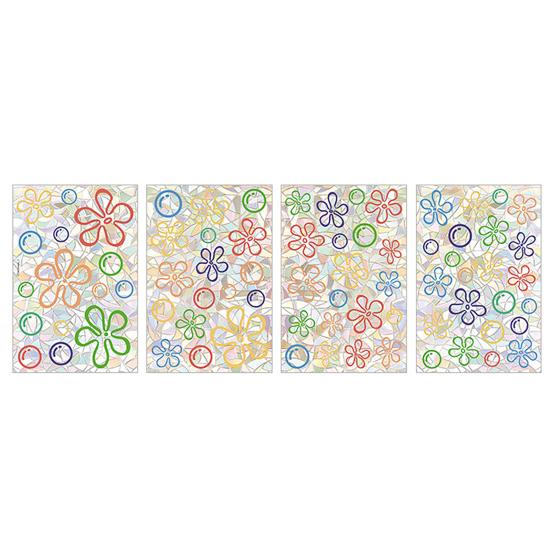 4 Sheets Rainbow Flower Window Clings Small Iridescent Prism Flower Window Sticker Anti-Collision Static PVC Decals for Bird Windows Strike Prevention Sets
4 Sheets Rainbow Flower Window Clings Small Iridescent Prism Flower Window Sticker Anti-Collision Static PVC Decals for Bird Windows Strike Prevention Sets