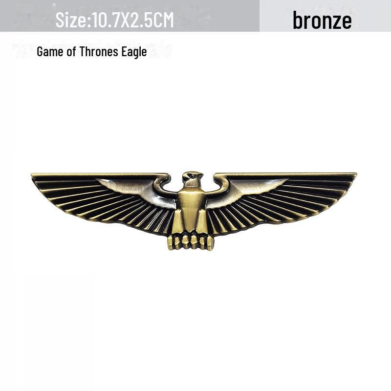 Наклейка с логотипом автомобиля Game of Thrones 3D Metal Eagle - креативный дизайн высокого класса
Наклейка с логотипом автомобиля Game of Thrones 3D Metal Eagle - креативный дизайн высокого класса