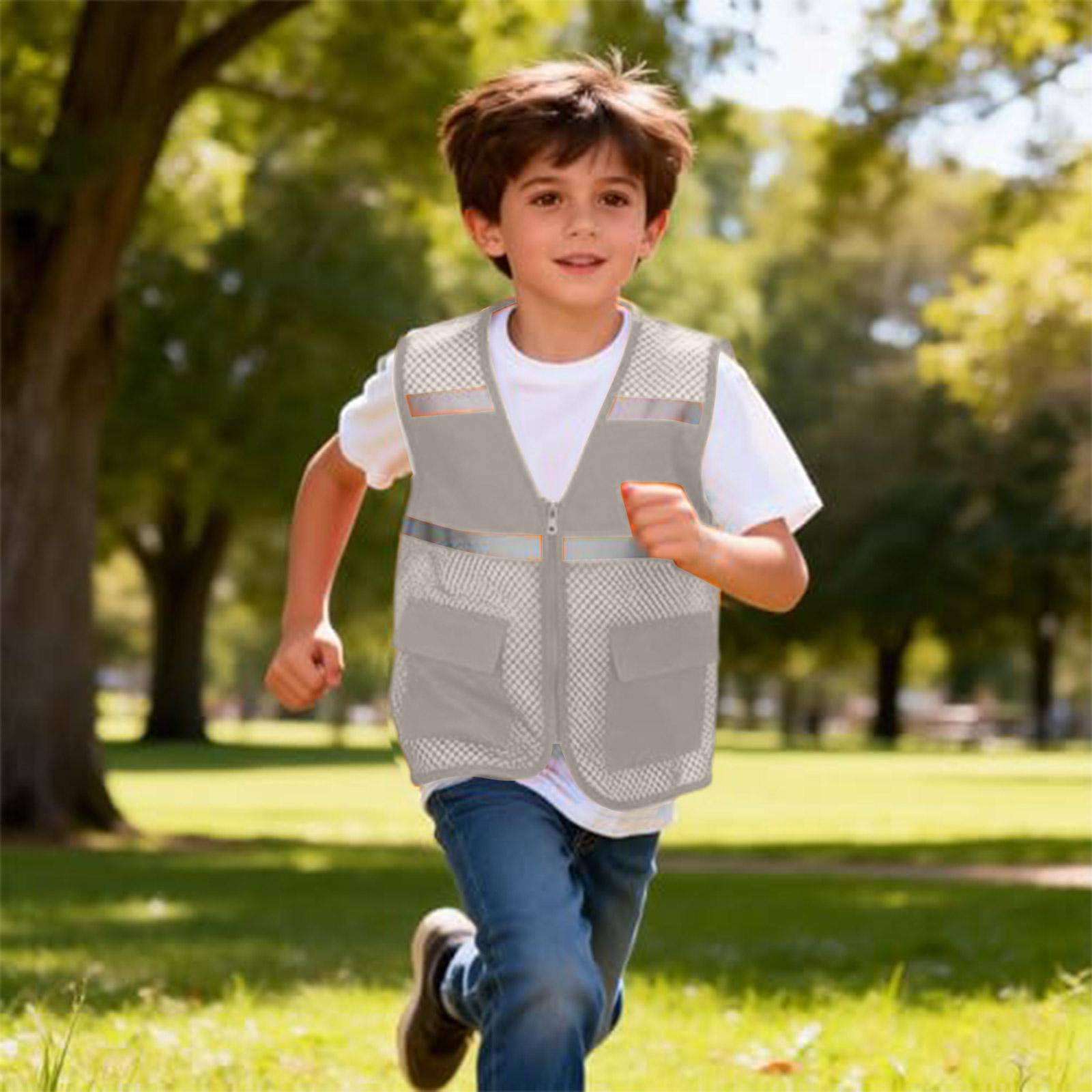 Kids Reflective Safety Vest - Sleeveless Outdoor High-Vis Top M
Kids Reflective Safety Vest - Sleeveless Outdoor High-Vis Top M