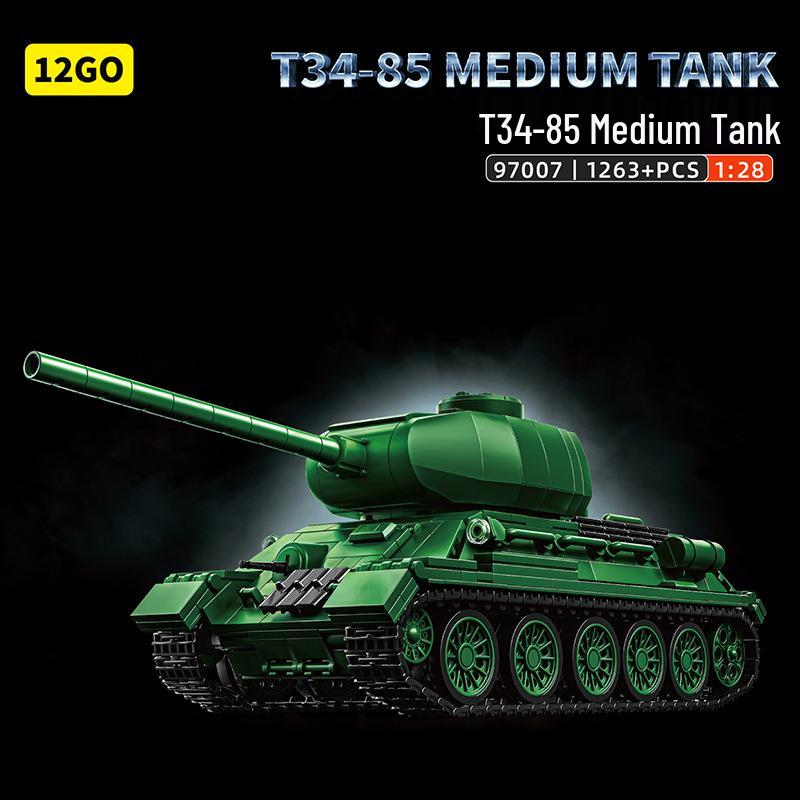 12GO WWII Soviet Medium Tank Educational Model Building Blocks Toy 41.6 x 11.2 x 28.2 cm, 2kg
12GO WWII Soviet Medium Tank Educational Model Building Blocks Toy 41.6 x 11.2 x 28.2 cm, 2kg