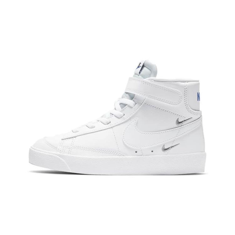 Nike Blazer Mid 77 SE PS Sisterhood — детские кроссовки белого цвета с серебристым металликом Hyper-Royal Black DC0465-100
Nike Blazer Mid 77 SE PS Sisterhood — детские кроссовки белого цвета с серебристым металликом Hyper-Royal Black DC0465-100