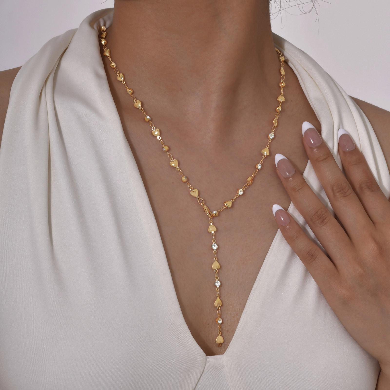 18k Gold Plated Y Lariat Necklace for Women, Laryerd Multilayer Long Chain Drop Necklace, Stainless Steel Aesthetics Jewelry
18k Gold Plated Y Lariat Necklace for Women, Laryerd Multilayer Long Chain Drop Necklace, Stainless Steel Aesthetics Jewelry