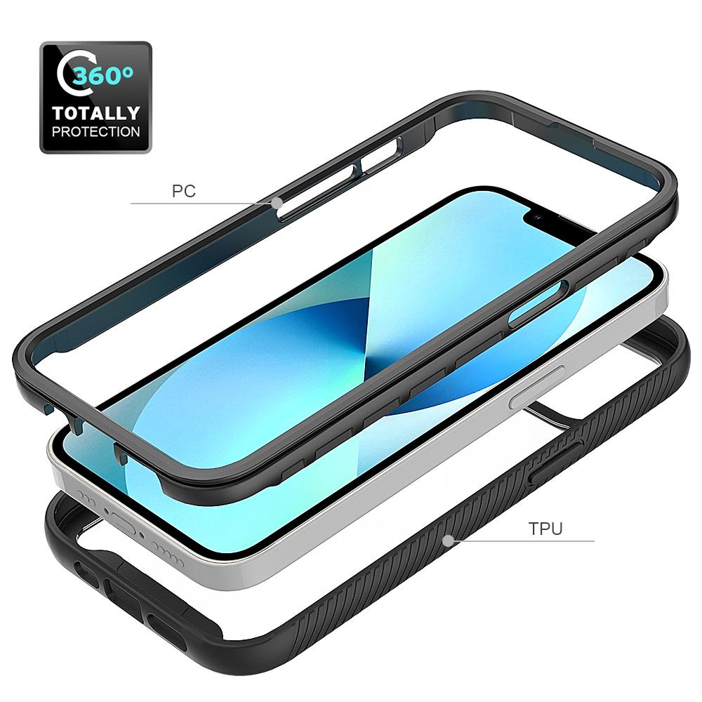 For iPhone 14 6.1 inch Clear Case Hard Acrylic+PC Back Soft TPU Bumper Frame Shockproof Anti-Drop Protective Phone Cover Black
For iPhone 14 6.1 inch Clear Case Hard Acrylic+PC Back Soft TPU Bumper Frame Shockproof Anti-Drop Protective Phone Cover Black
