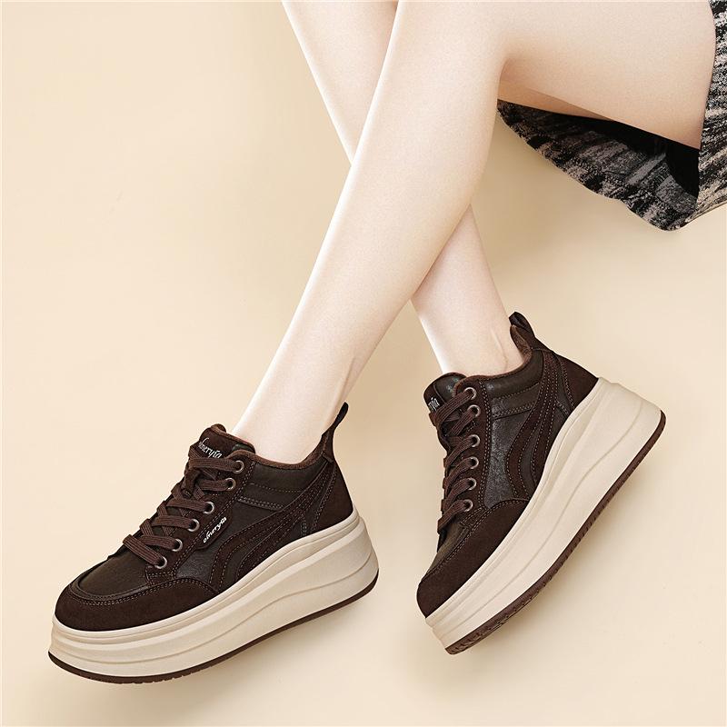 Leather sneakers women s autumn muffin thick-soled heightening board shoes small sports casual shoes heightening artifact 40
Leather sneakers women s autumn muffin thick-soled heightening board shoes small sports casual shoes heightening artifact 40