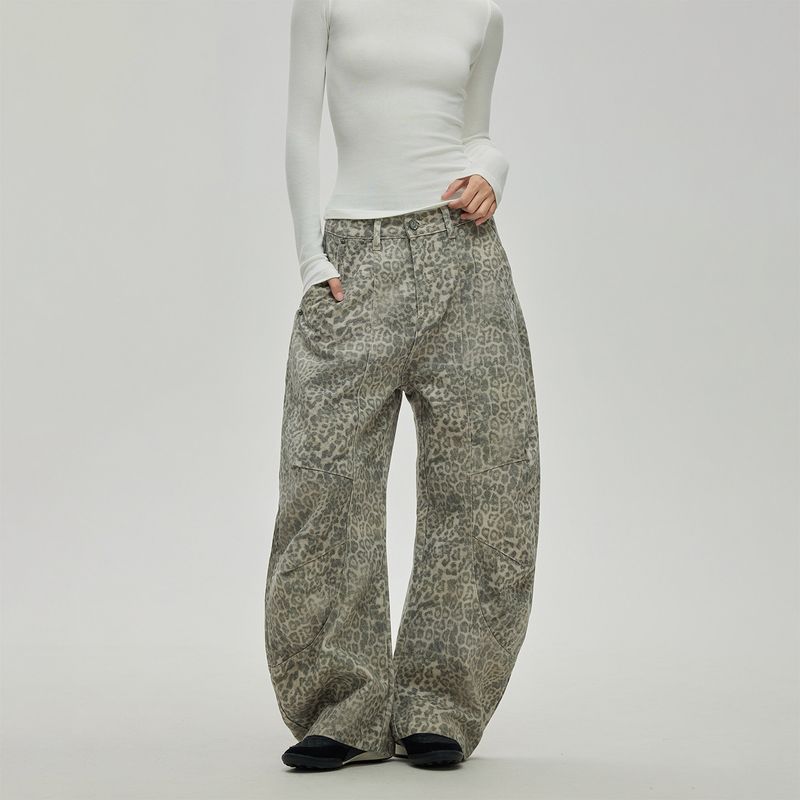 Black of Exit Trendy Street Style Leopard Print Scimitar Pants New Versatile All-Cotton Wide-Leg Casual Long Pants for Men Leopard Print X L
Black of Exit Trendy Street Style Leopard Print Scimitar Pants New Versatile All-Cotton Wide-Leg Casual Long Pants for Men Leopard Print X L